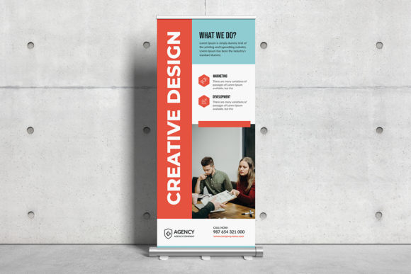 Corporate Roll Up Banner Template for Professional Marketing