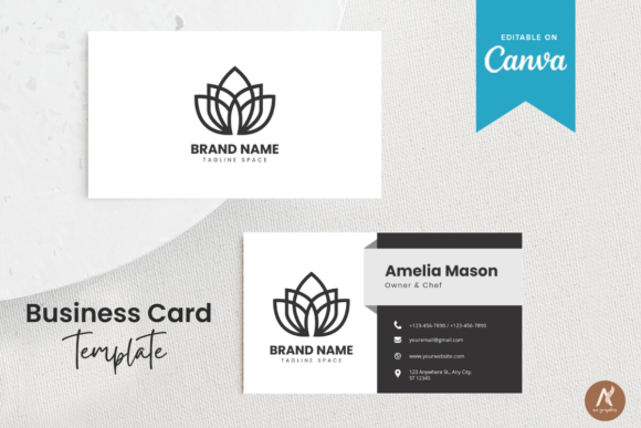 Editable Business Card Template for a Modern Brand Identity