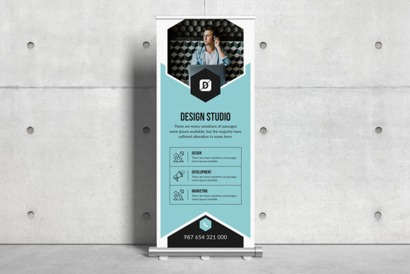 Elevate Your Brand with a Professional Corporate Roll Up Banner