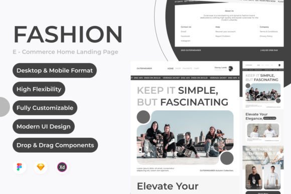 Outerwearer: A Landing Page That Sells Style Before a Click