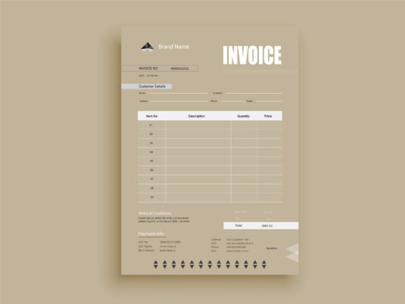 Streamline Your Invoicing with This Pricelist and Payment Agreement Design