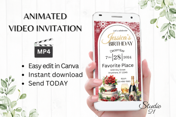 Winter Birthday Party Invitation: A Digital Template Guide
