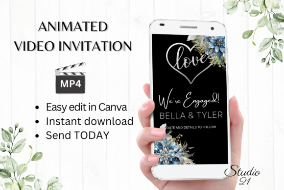 Winter Engagement Announcement W1251B: A Digital Invitation Guide