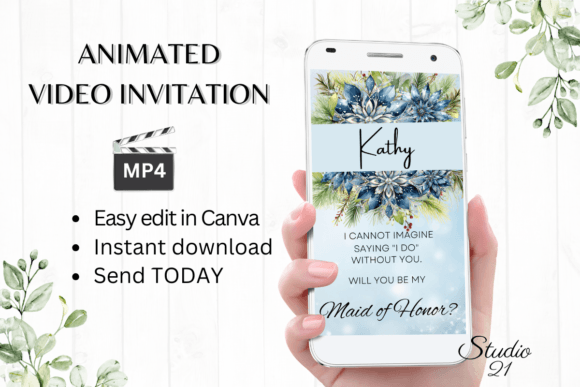 Winter Maid of Honor Proposal: Your Digital Invitation Guide